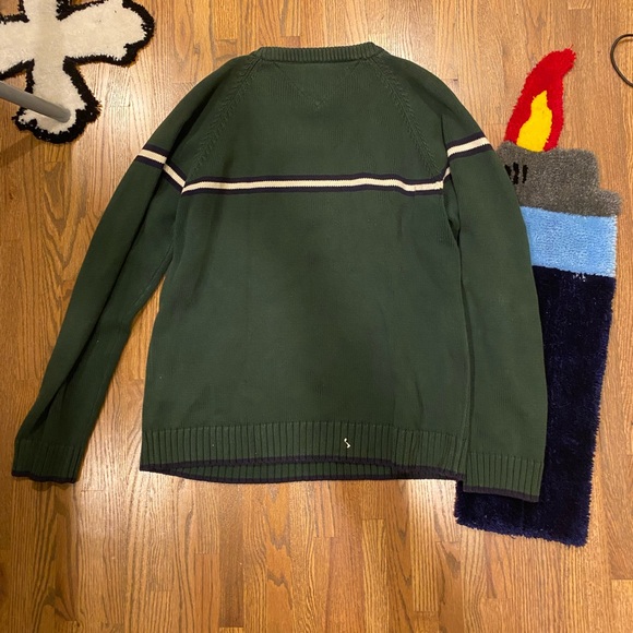 Vintage Tommy Hilfiger green knitted sweater. Size Xl. Fits Large. NWOT. - Picture 4 of 4